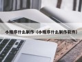 无棣小程序什么制作（小程序什么制作软件）