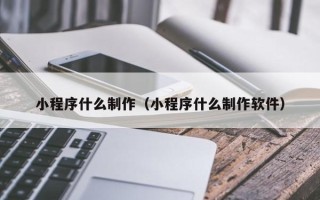 无棣小程序什么制作（小程序什么制作软件）